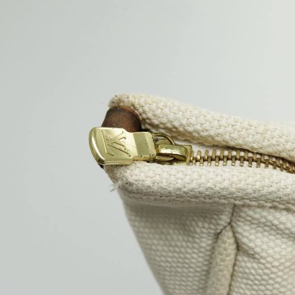 LOUIS VUITTON Antigua Cabas GM Tote Bag White Dark Brown M40033 LV Auth bs19171 - Picture 10 of 16